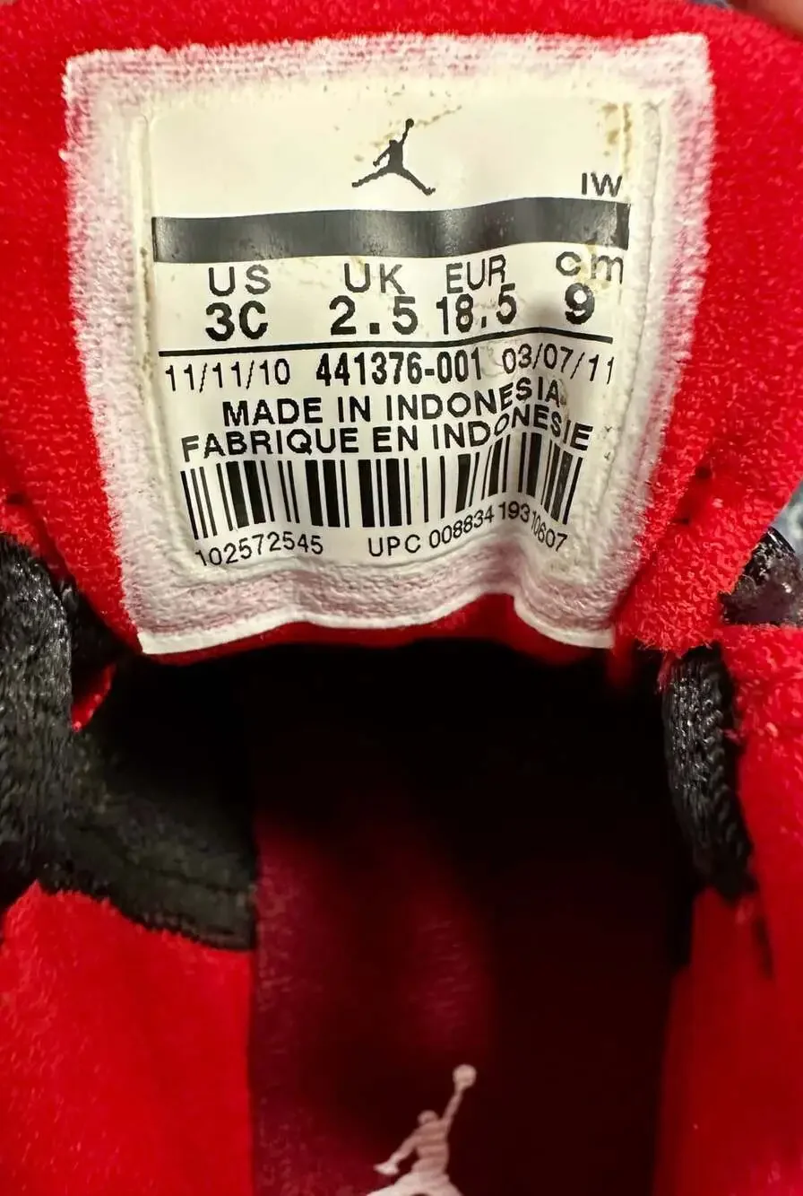 Jordan 3C Black Red Sneakers